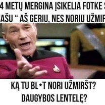 Ką nori užmiršt?