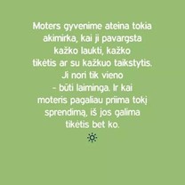 Moters gyvenime