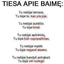 Apie baimę