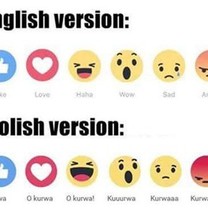 Like versijos: Anglų ir Lenkų