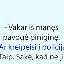 Kai kreipiesi į policiją...