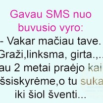 SMS nuo buvusio vyro