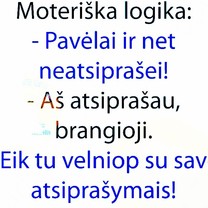 Kai vyras atsiprašo...