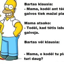 Kai nėra plaukų...
