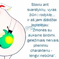 Ant svarstyklių...