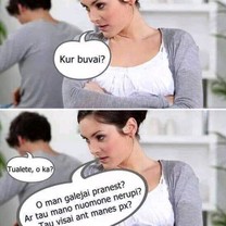 Kur buvai?