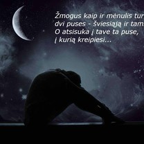 Žmogus panašus į mėnulį