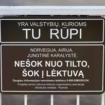 Nešok nuo tilto, šok į lėtuvą